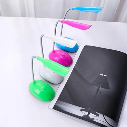 Vista 9 de VALICLUD Lámpara de escritorio LED plegable con pilas, luz nocturna de mesa portátil para dormitorio, estudio, lectura, control táctil, luz