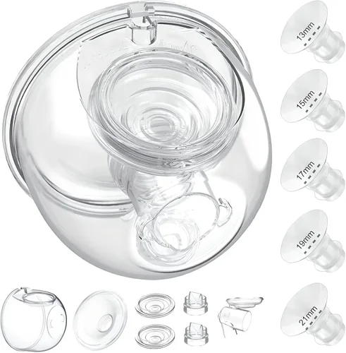 Vista 10 de Enlazador de extractor de leche portátil compatible con TSRETE/Kmaier/Eulumap/Momcozy S9/S12 piezas de repuesto para bomba de leche, accesorios