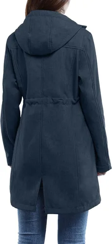 Vista 2 de 33,000ft Chaqueta larga Softshell para mujer con forro polar polar cortavientos impermeable