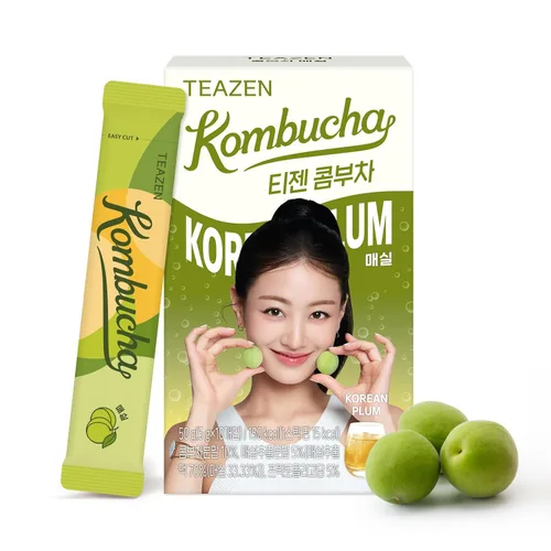 Vista 29 de TEAZEN Té de mango y guayaba y kombucha, mezcla de bebida hidratante, sin azúcar, probióticos vivos y prebióticos, 30 palitos, 5.29 onzas