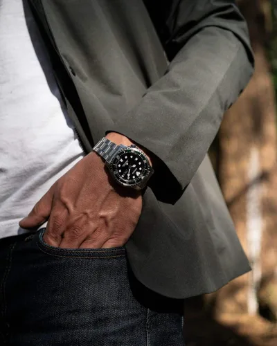 Vista 5 de Citizen Reloj automático para hombre NY0084-89E, plata, talla única, pulsera, plateado, Pulsera