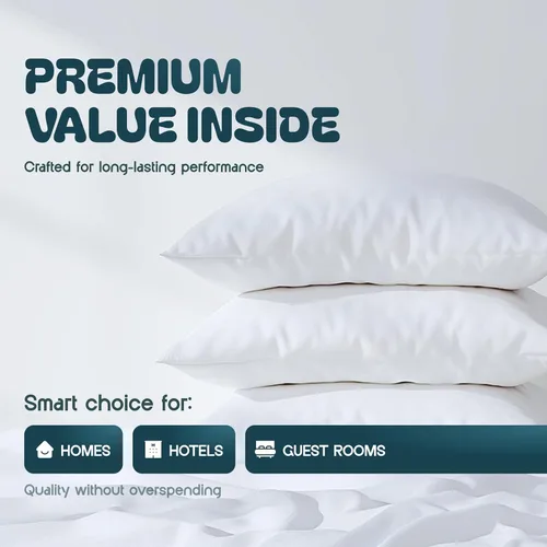 Vista 5 de White Classic Fundas para almohada tamaño Queen de 20 x 30, juego de 2 - Protectores de almohada ultrasuaves tamaño Queen con cierre de sobre, 200