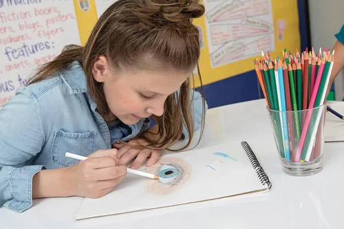 Vista 5 de Prang Juego de lápices de colores, 0.118 in, 2b (#1), colores surtidos de plomo/barril, 72/paquete