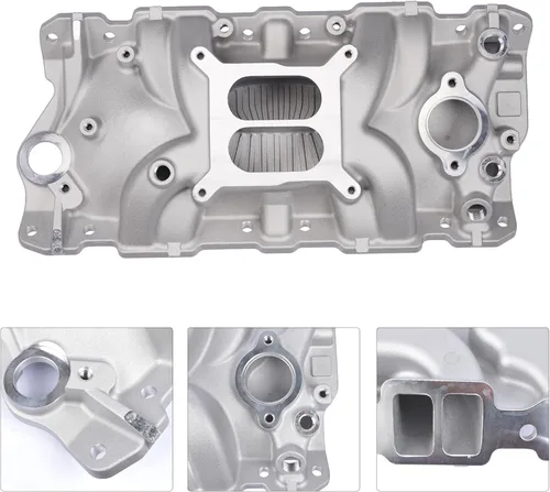 Vista 6 de Reemplazo del colector de admisión 2701 para Chevy Small Block 305 350 383 1955-1986