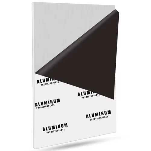 Vista 19 de Paquete de 2 chapas de aluminio 6061 de 12 x 12 x 1/8 pulgadas, placas de aluminio resistentes con película protectora, panel plano plano de 0.118