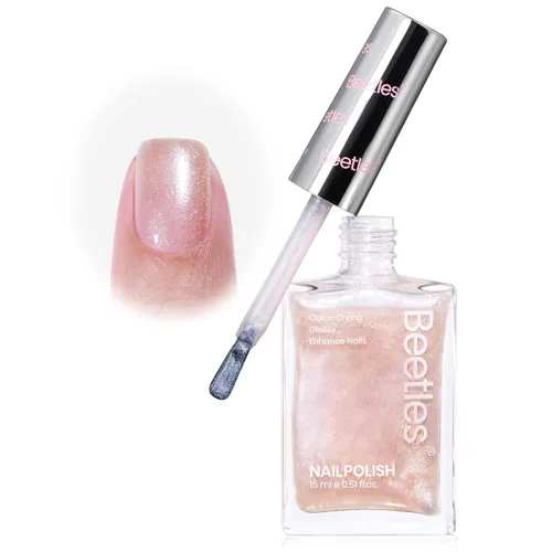 Vista 20 de Beetles - Esmalte de uñas morado – Violeta nublado de 0.51 onzas líquidas, esmalte de uñas morado pastel con purpurina de secado rápido para uñas