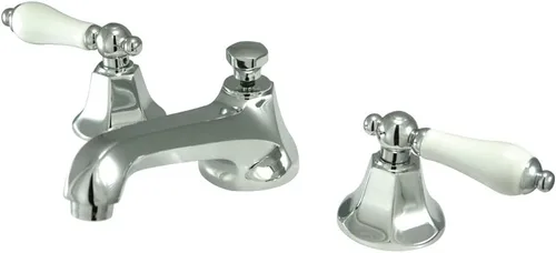 Vista 5 de Kingston Brass KS4467PL Grifo de baño extendido de 8 pulgadas, latón cepillado