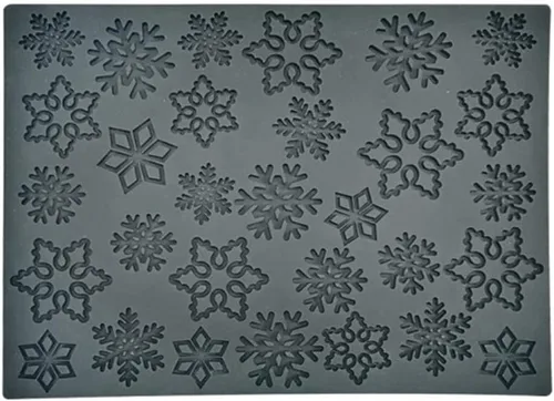 Vista 3 de Kit de patrón de copo de nieve de Navidad, tapete de textura, molde de silicona para tartas, mousse, postre, utensilios para hornear