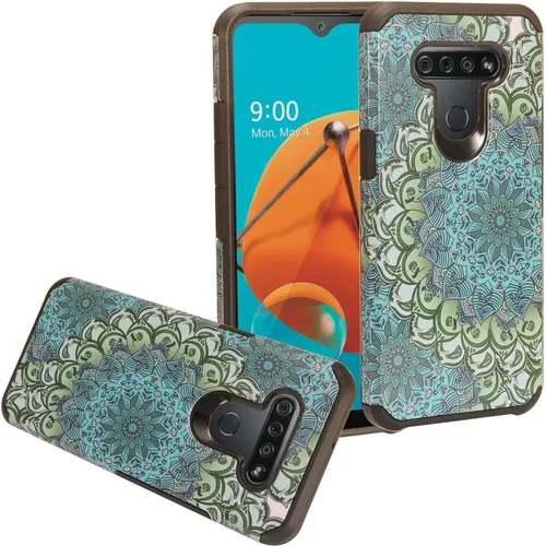 Vista 9 de Para LG K51, LG Reflect (LM-K500) - Funda híbrida de TPU - AC4 Azul