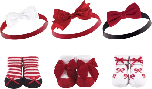 Vista 71 de Hudson Baby Conjunto de regalo de diadema y calcetines para niña
