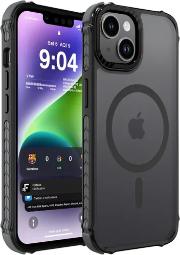 Vista 72 de DEERLAMN Funda Magnética Fuerte para iPhone Air 6.5 Pulgadas, [Compatible con Magsafe] [Protección contra caídas de grado militar] Funda protectora