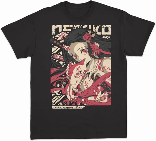 Camiseta de manga de demonio de anime japonés para hombre y mujer, disfraz para adultos
