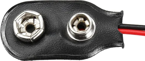 Vista 4 de uxcell 7pcs DC 9V Clip de batería Tipo I Conector de hebilla de cuero de imitación Vivienda Cable de plomo 5.7 in Longitud