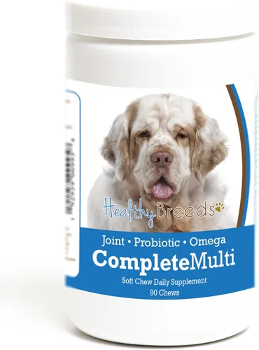 Vista 398 de Healthy Breeds Cavalier King Charles Spaniel - Multivitamínico todo en uno, completo con probióticos, glucosamina, condroitina y omegas, 60