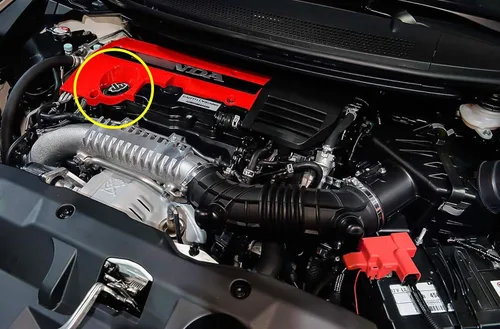 Vista 7 de x xotic tech Tapa de combustible para tanque de llenado de aceite de motor, patrón de dedo medio de aluminio, compatible con Honda y Acura (negro)