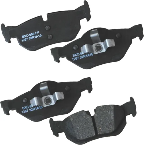 Vista 207 de Pastillas de freno traseras cerámicas Bendix Premium SBC1337 para Cadillac CTS 2014-2008, SRX 2016-2010, Chevrolet Camaro 2015-2010, Saab 9-4X 2011