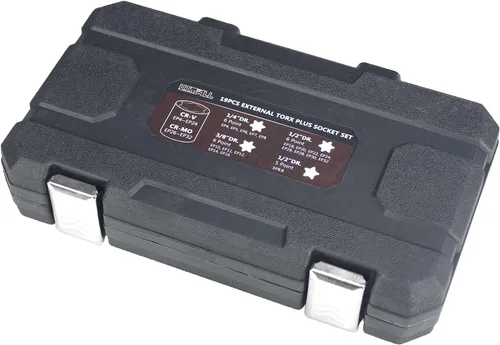 Vista 2 de Juego de llaves Torx Plus externas de 19 piezas de 6 puntos EP4, EP5, EP6, EP7, EP8, EP10, EP11, EP12, EP14, EP16, EP18, EP20, EP22, EP24, EP26