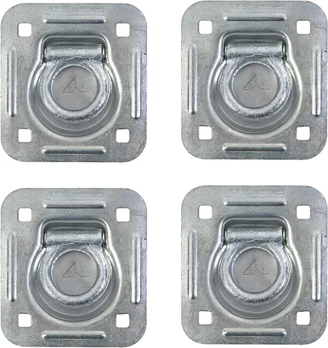 Buyers Products B801A - Anillo de cuerda en D, anclajes de amarre chapados en zinc, paquete de uno