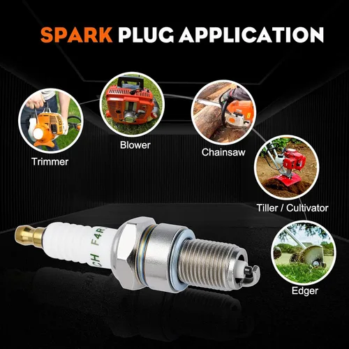 Vista 8 de Bujía Hipa BPR4ES para NGK 6578 7222 Kawasaki 92070-7004 FR691V FR730V FR651V John Deere M805853