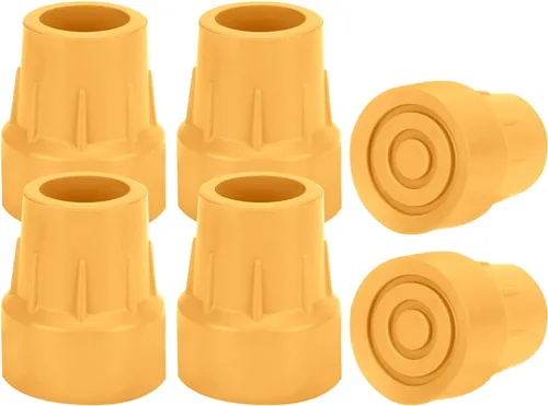 Vista 9 de supregear Puntas de bastón para caminar de 1 pulgada, 6 puntas de muleta resistentes de 1 pulgada, tapas de goma de repuesto para bastones, Negro