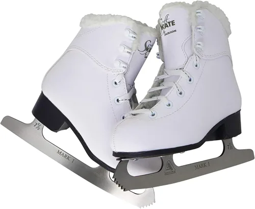 Vista 4 de Jackson Ultima GS180 SoftSkate - Patines de hielo para mujer, color azul, lana, rosa, morado