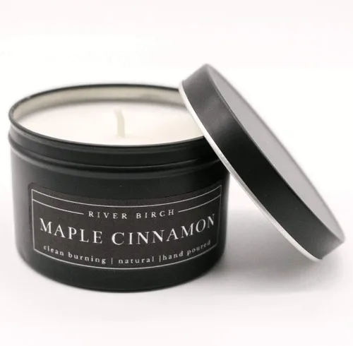 Vista 27 de River Birch Candles - Vela perfumada de almendra + miel, velas de soja de alta calidad, totalmente naturales, no tóxicas, vela de viaje de lata