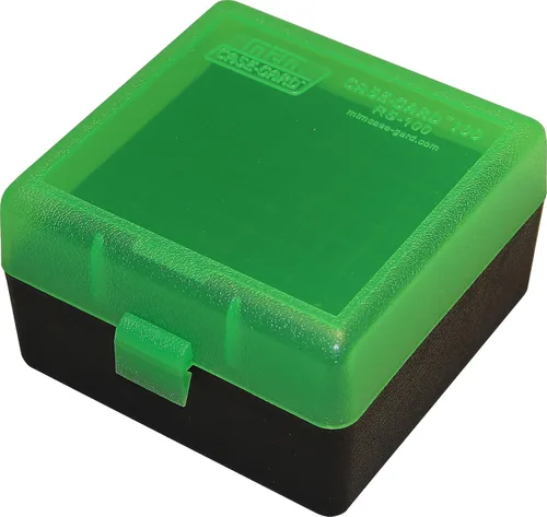 Vista 9 de MTM, caja para 100 municiones de fusil 17, 204, 223, 5.56 x 45, 6 x 47, Azul Claro