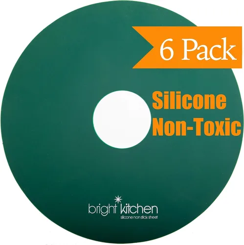 Vista 6 de 6 hojas deshidratadoras planas de silicona para deshidratadores redondos no tóxicos Nesco, forro de alfombrilla circular, reutilizable, flexible