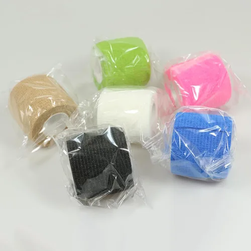 Vista 7 de Vendajes autoadherentes para deportes, esguince, hinchazón y dolor en muñeca y tobillo, 8 unidades, 2 pulgadas x 14.7 pies (negro)