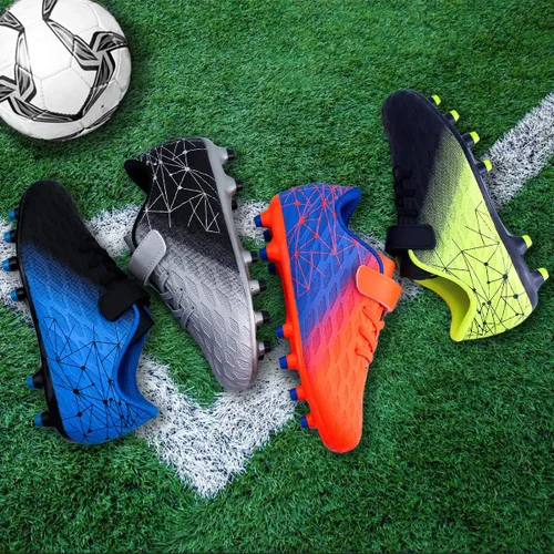 Vista 7 de brooman Tacos de fútbol para niños y niñas atléticos para exteriores