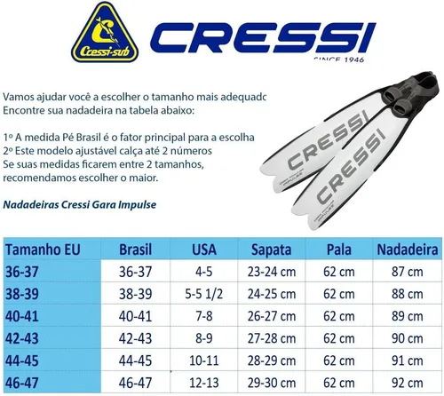 Vista 6 de Cressi Gara - Aletas modulares de impulso para apnea con cuchillas intercambiables, diseñadas y fabricadas en Italia
