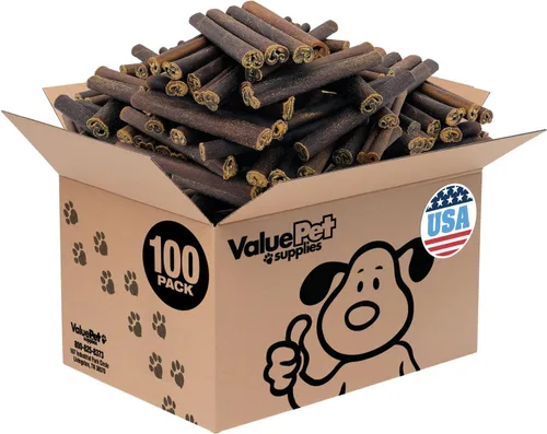 Vista 18 de ValueBull Palitos de colágeno USA para perros, masticables medianos de 6 pulgadas, golosinas naturales de larga duración para perros, paquete a