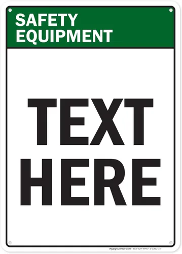 Vista 66 de Letrero de precaución personalizado, letrero ANSI, compatible con Osha, 7 x 10 pulgadas, libre de óxido, aluminio 040, resistente a la decoloración