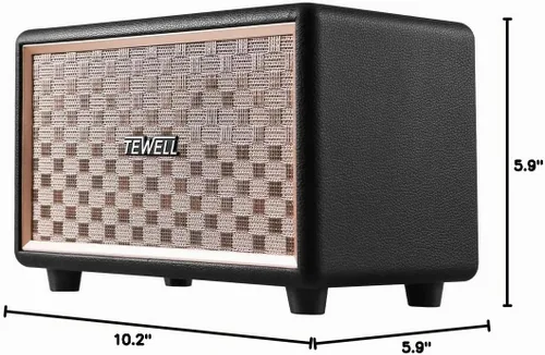 Vista 10 de Altavoz para el hogar con audio premium Bajos ricos, dial giratorio para control de volumen Interruptor de cambio, Bluetooth inalámbrico