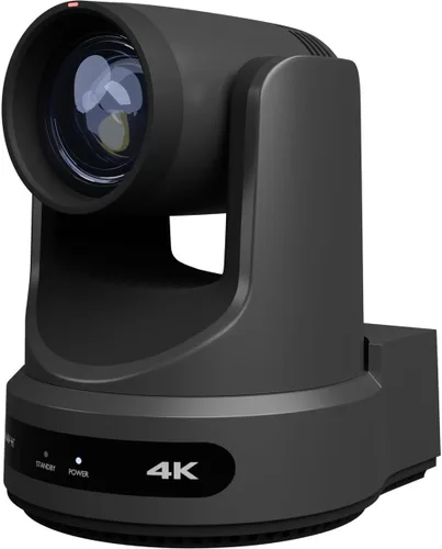 Vista 3 de PTZOptics Link 4K 12X Cámara de seguimiento habilitada para interiores con Dante (gris)