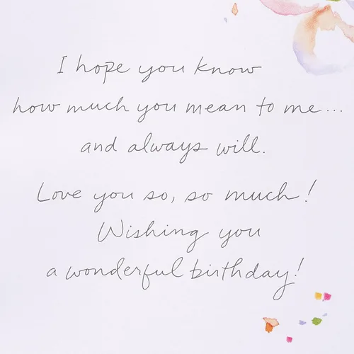 Vista 4 de American Greetings Tarjeta de cumpleaños para abuela, diseñada por Kathy Davis (Todos los hermosos recuerdos)