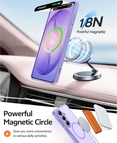 Vista 308 de FNTCASE Funda para Motorola Moto G-Stylus-5G-2025: Funda magnética translúcida mate a prueba de golpes para Moto G Stylus 2026, funda protectora