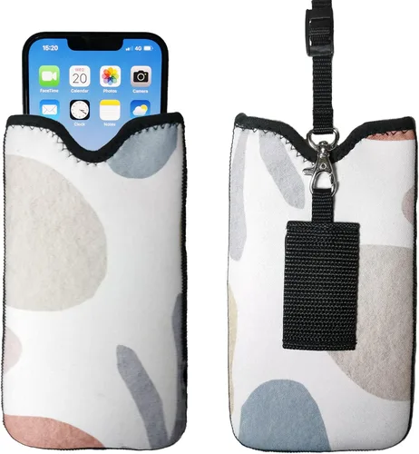 Vista 11 de Tainada Funda de transporte de neopreno a prueba de golpes para hombre y mujer, funda de transporte con cordón para el cuello, funda con lazo