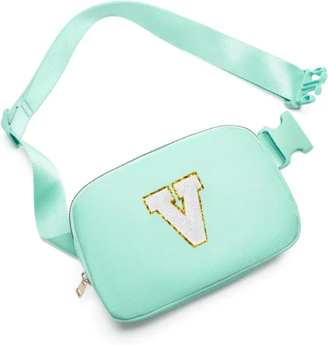 Vista 39 de Gitus Regalos de cumpleaños para niñas de 8, 9, 10, 11, 12, 13 años, cangurera personalizada, bolsa cruzada con letra inicial, bolsa para cinturón