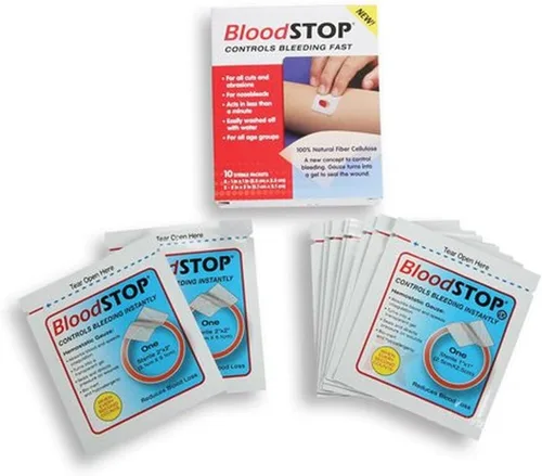 Cramer BloodStop para detener el sangrado de laceraciones menores, suministros de primeros auxilios para sala de entrenamiento atlético, el