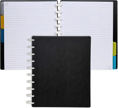 Vista 74 de Talia - Cuadernos de notas con tapas, planificador, personalizables, (Rosa de los 90, Junior (5.5 pulgadas x 8.5 pulgadas))