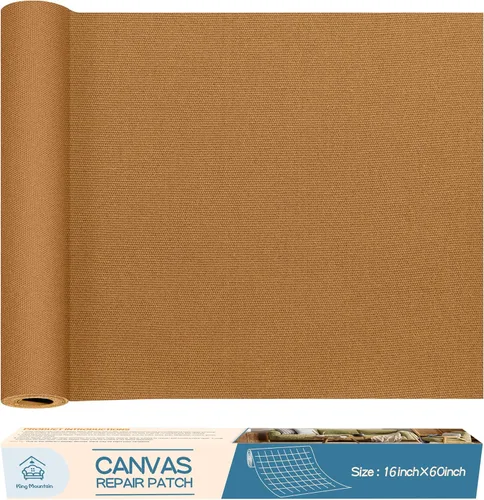 Vista 39 de KING MOUNTAIN Cinta de reparación de lona, parche para equipos para exteriores, 4 x 63 pulgadas, impermeable, autoadhesiva para reparar cubiertas