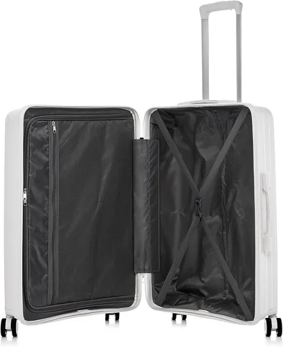 Vista 8 de Rockland Equipaje rígido de Praga con ruedas giratorias, Marfil, Equipaje rígido de Praga con ruedas giratorias