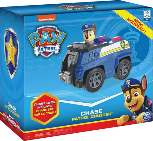 Vista 6 de Patrulla Canina, vehículo patrullero de Chase con figura coleccionable, para niños a partir de 3 años