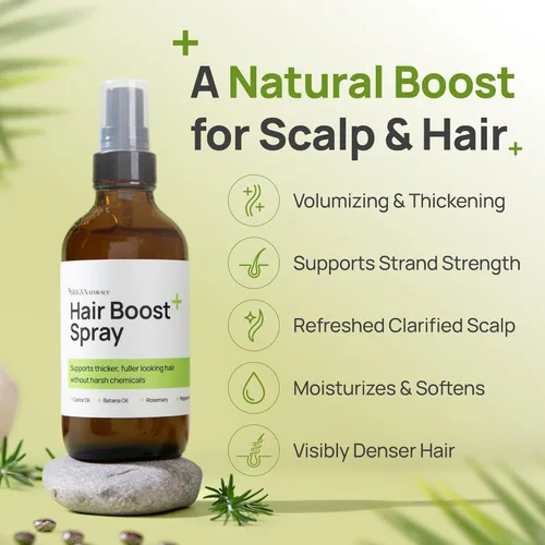 Vista 3 de Spray para aumentar el cabello para un cabello de aspecto más grueso y cuero cabelludo saludable, fabricado en Estados Unidos con botánicos