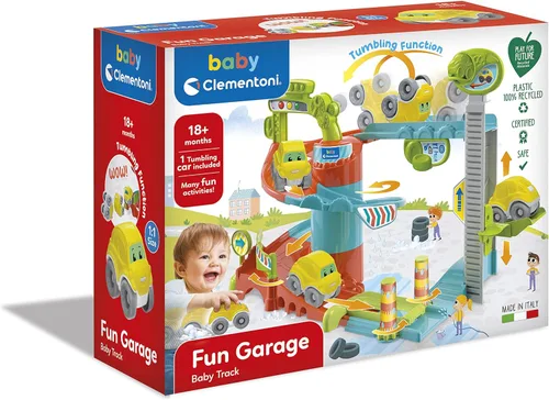 Vista 2 de Clementoni Baby, Fun Garage, 18+ Meses, 17482, Multicolor