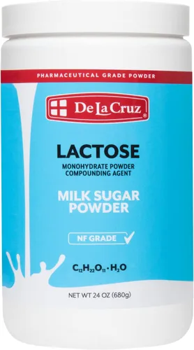De La Cruz Lactosa en polvo, lactosa pura monohidrato leche azúcar grado NF, leche en polvo, leche en polvo para hornear, 24 onzas