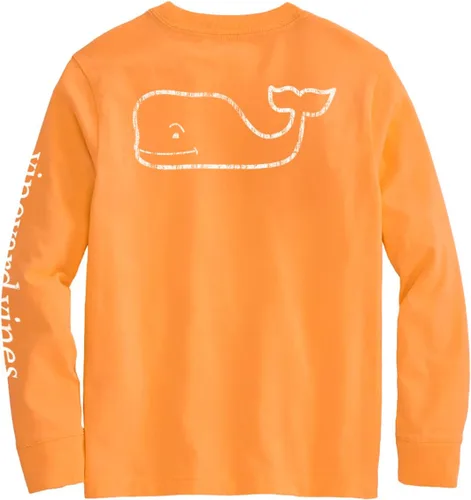Vista 12 de vineyard vines Boys' Long Sleeve Vintage Whale Pocket Tee (Toddler/Little Kid/Big Kid)