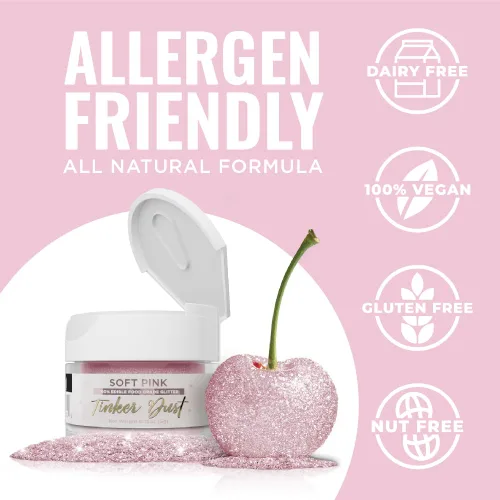 Vista 32 de Bakell - Brillantina 100% comestible, Tinker Dust®, 5 g, color negro, vegano, certificado Kosher, para pasteles, cupcakes, paletas, bebidas y postres