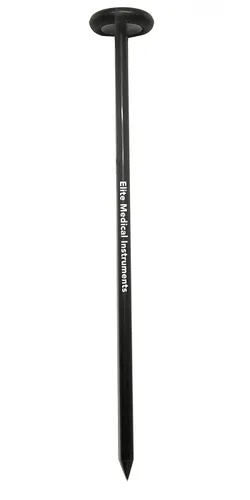 Vista 4 de EMI Deluxe Queen Square Neurológico Reflex Martillo (EIH-781 Negro) con punta puntiaguda para respuestas superficiales